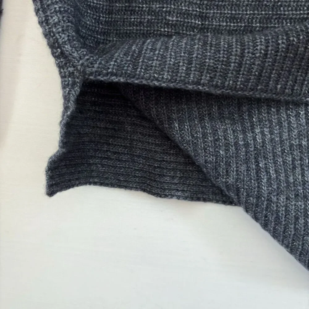Bartolini Womens‎ Mock Neck Sweater Blue Gray Cashmere Wool Blend Italy Small